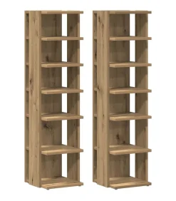 vidaXL Salontafel 40x40x43 cm bewerkt hout artisanaal eikenkleurig