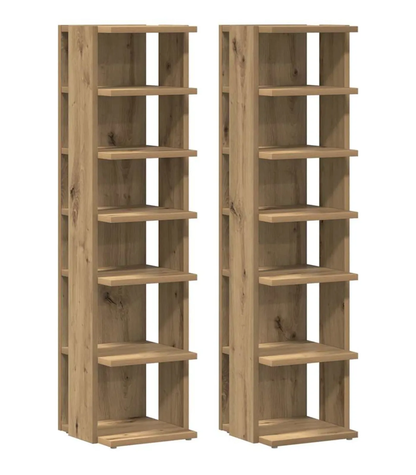 vidaXL Salontafel 40x40x43 cm bewerkt hout artisanaal eikenkleurig