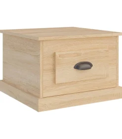 Best Salontafel 50x50x35 cm bewerkt hout sonoma eikenkleurig Tafels