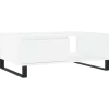 Best Salontafel 90x60x35 cm bewerkt hout wit Tafels