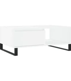 Best Salontafel 90x60x35 cm bewerkt hout wit Tafels