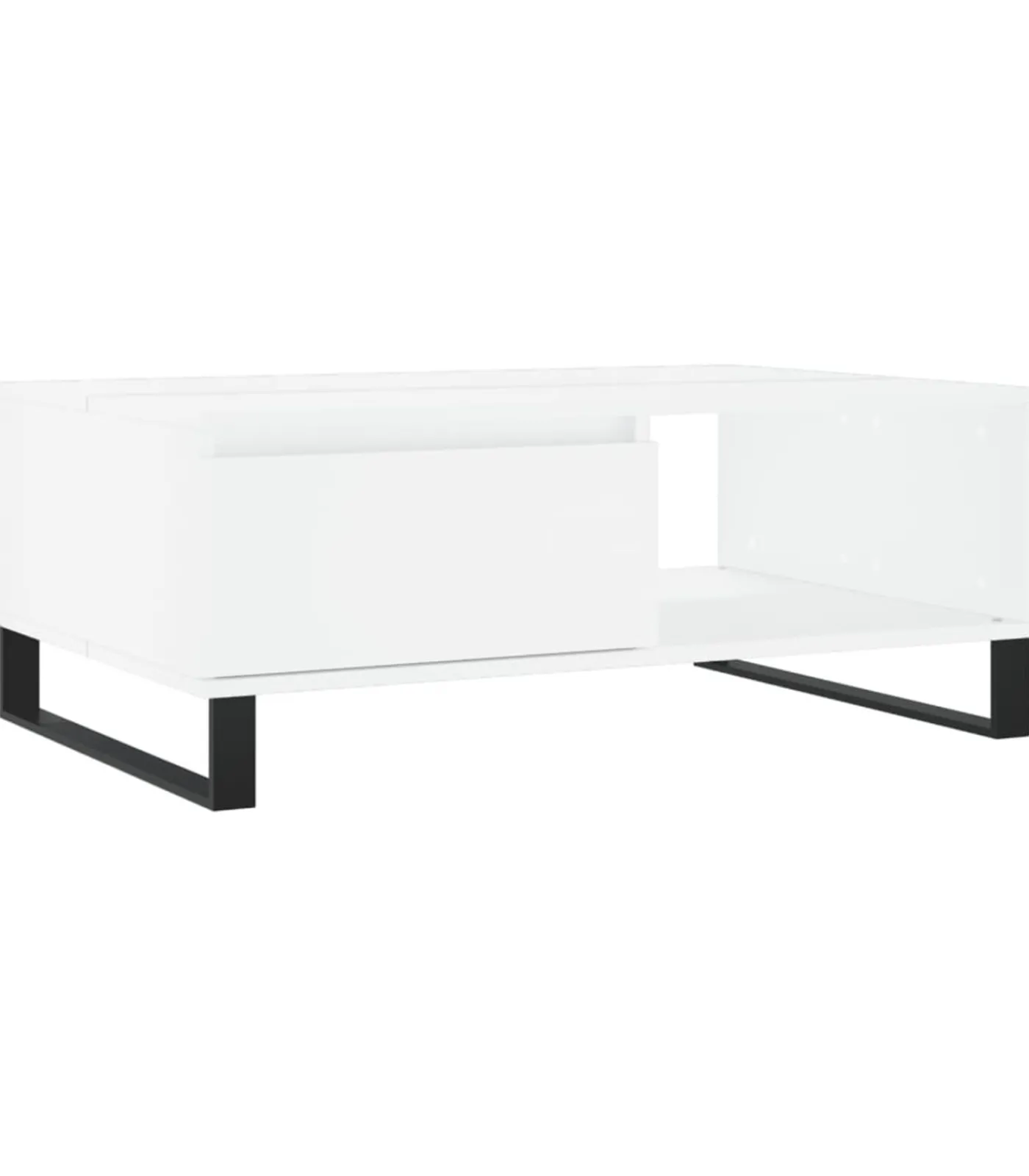 Best Salontafel 90x60x35 cm bewerkt hout wit Tafels