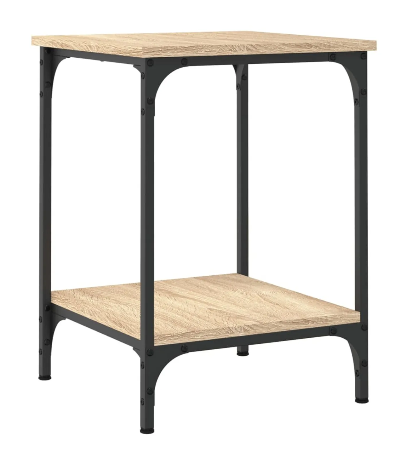 vidaXL Salontafel 40x40x55 cm bewerkt hout sonoma eikenkleurig