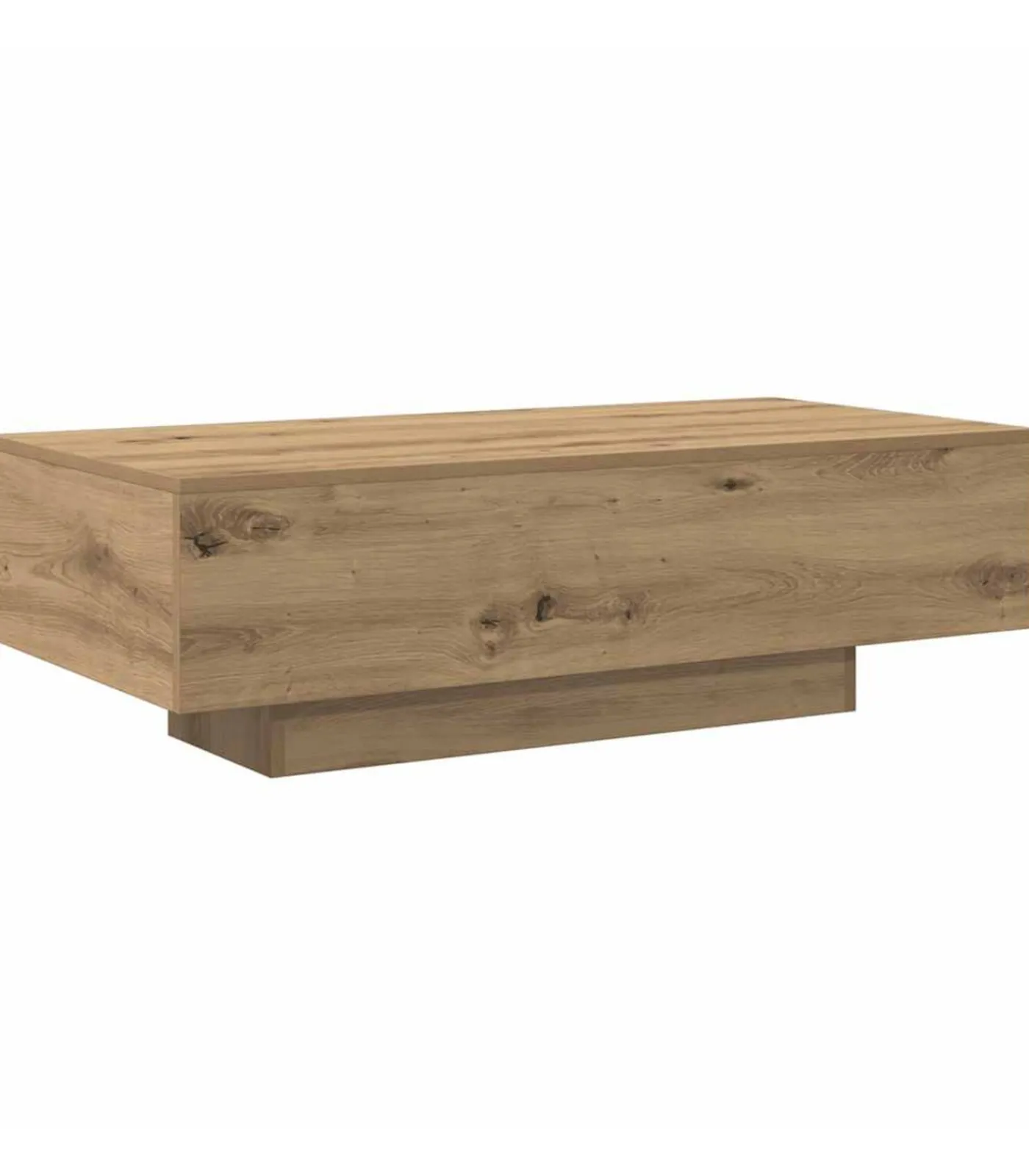 vidaXL Salontafel 100x49,5x31 cm bewerkt hout artisanaal eikenkleur