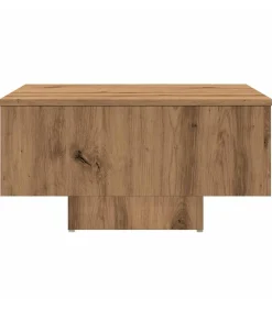 Online Salontafel 60x60x31,5 cm bewerkt hout artisanaal eikenkleur Tafels