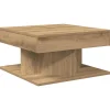vidaXL Salontafel 55x55x30 cm bewerkt hout artisanaal eikenkleurig