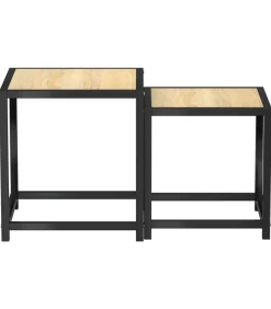 vidaXL Salontafels 2 st MDF sonoma eikenkleurig