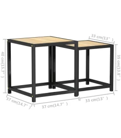 vidaXL Salontafels 2 st MDF sonoma eikenkleurig