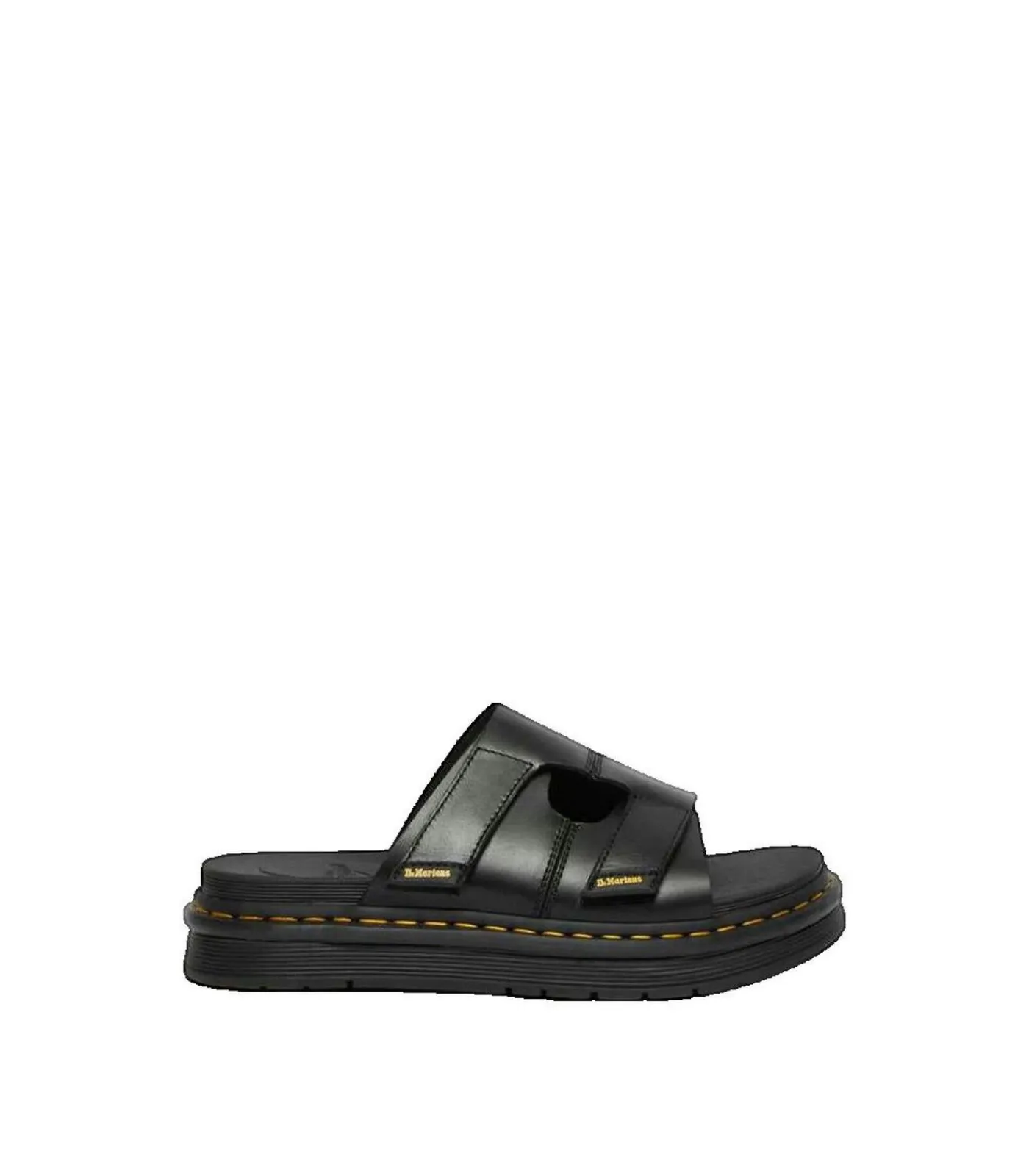 Hot Sandalen Dr. Martens Daxton Slide van zwart leer Heren Schoenen