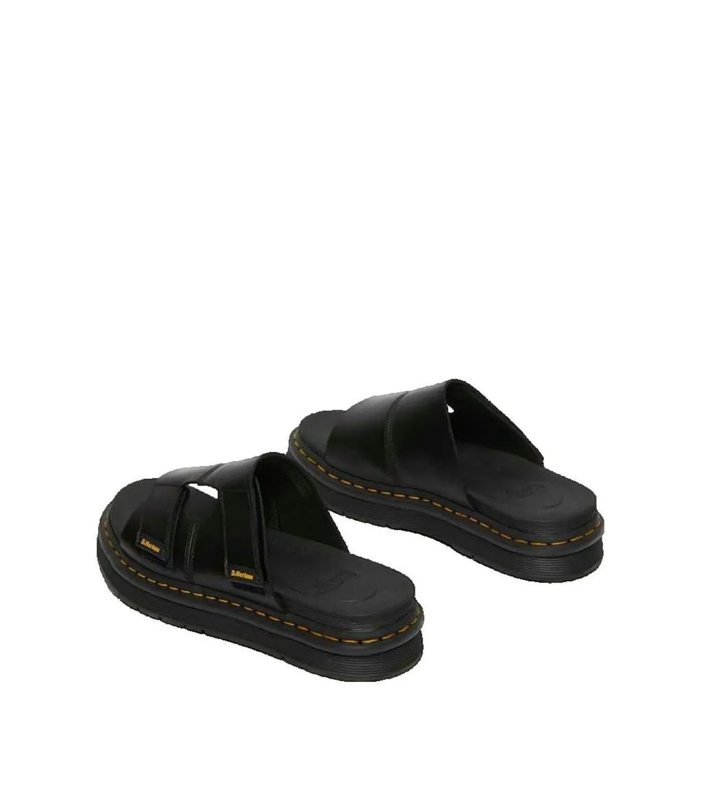 Hot Sandalen Dr. Martens Daxton Slide van zwart leer Heren Schoenen