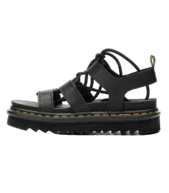 DAMES Dr Martens Sandalen Dr. Martens Nartilla Hydro van zwart leer