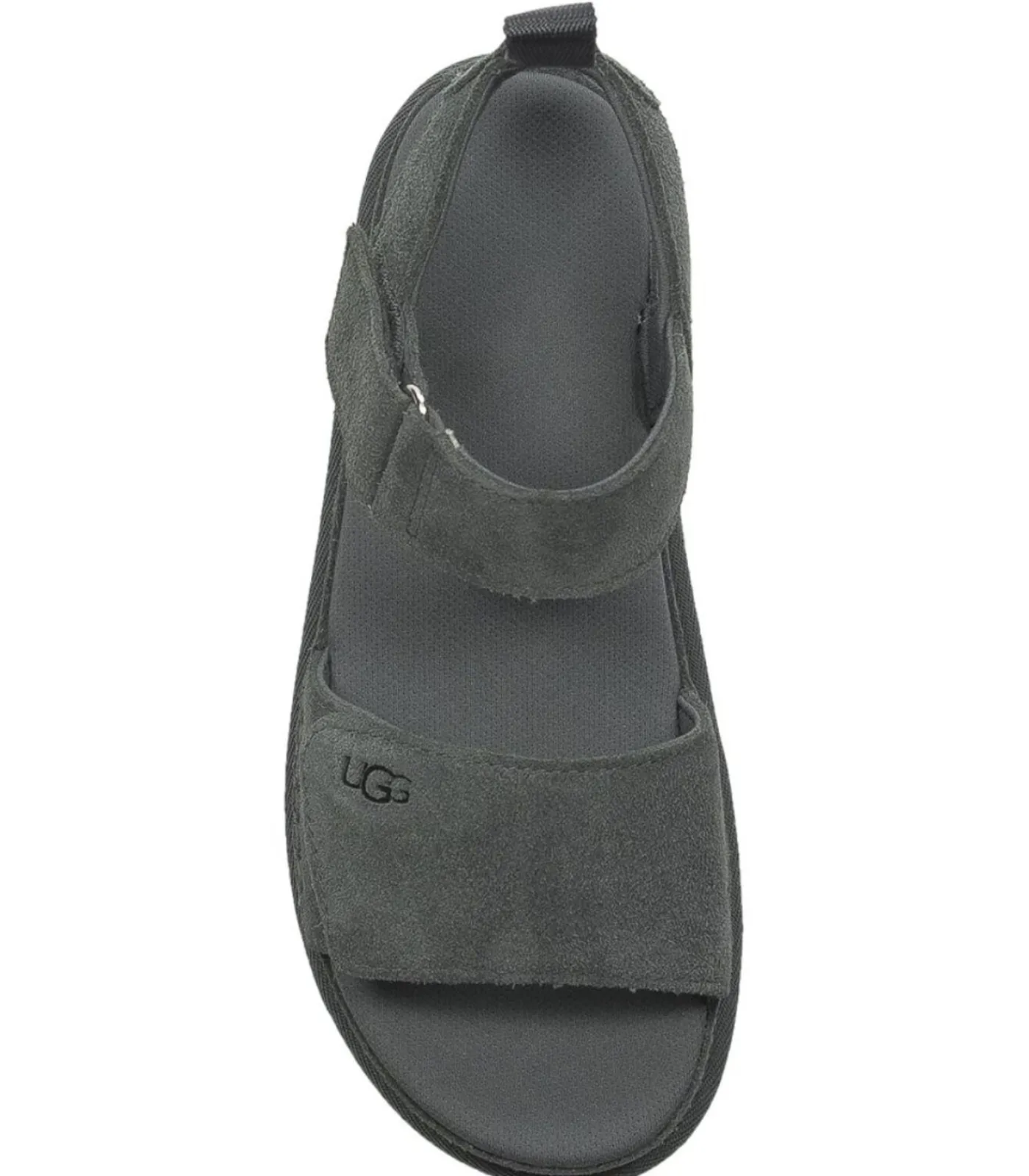 DAMES UGG Sandalen Goldenstar van grijs suède met verstelbare bandjes