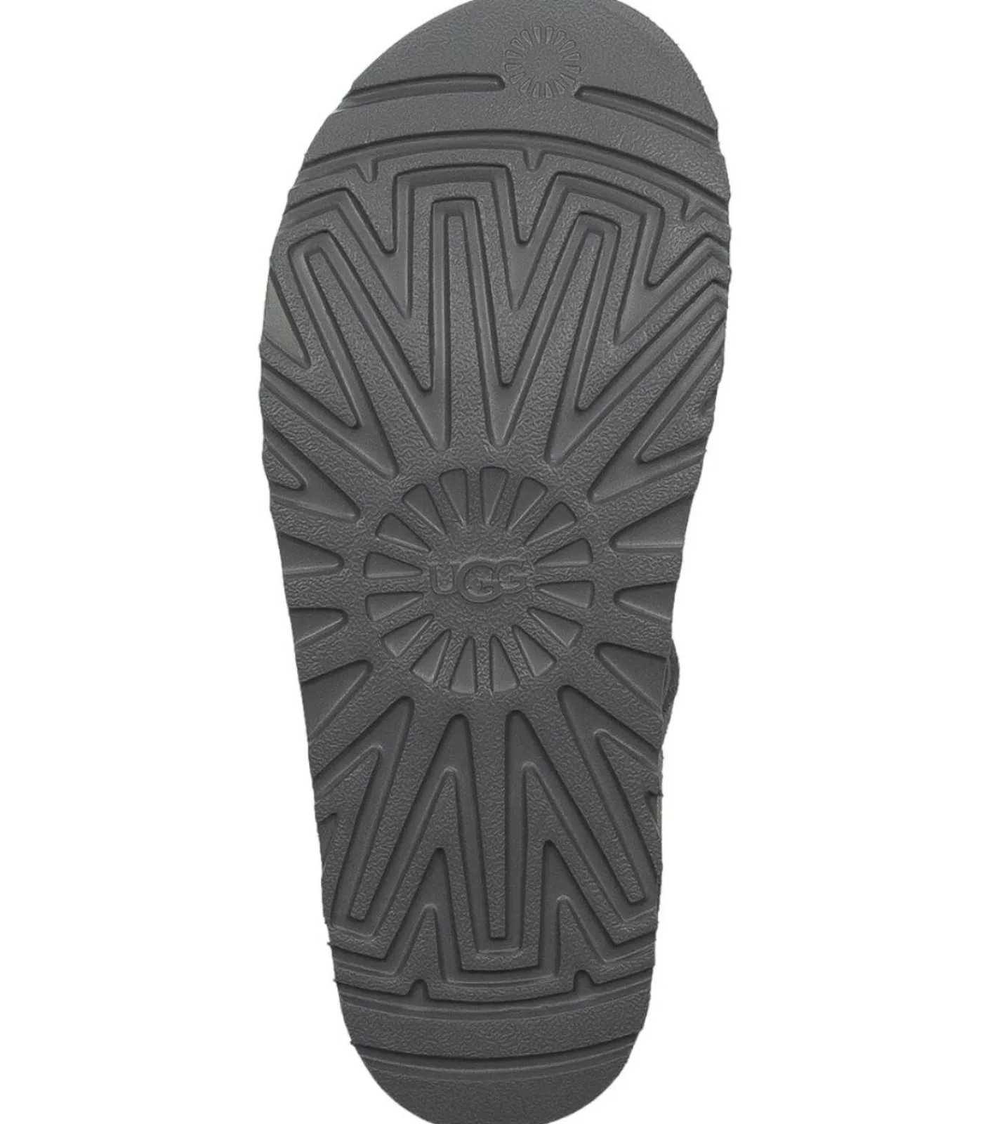 DAMES UGG Sandalen Goldenstar van grijs suède met verstelbare bandjes