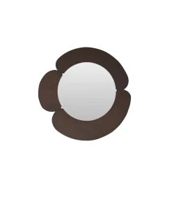 Tikamoon Sara - Spiegel in donker mindihout 110 x 110 cm