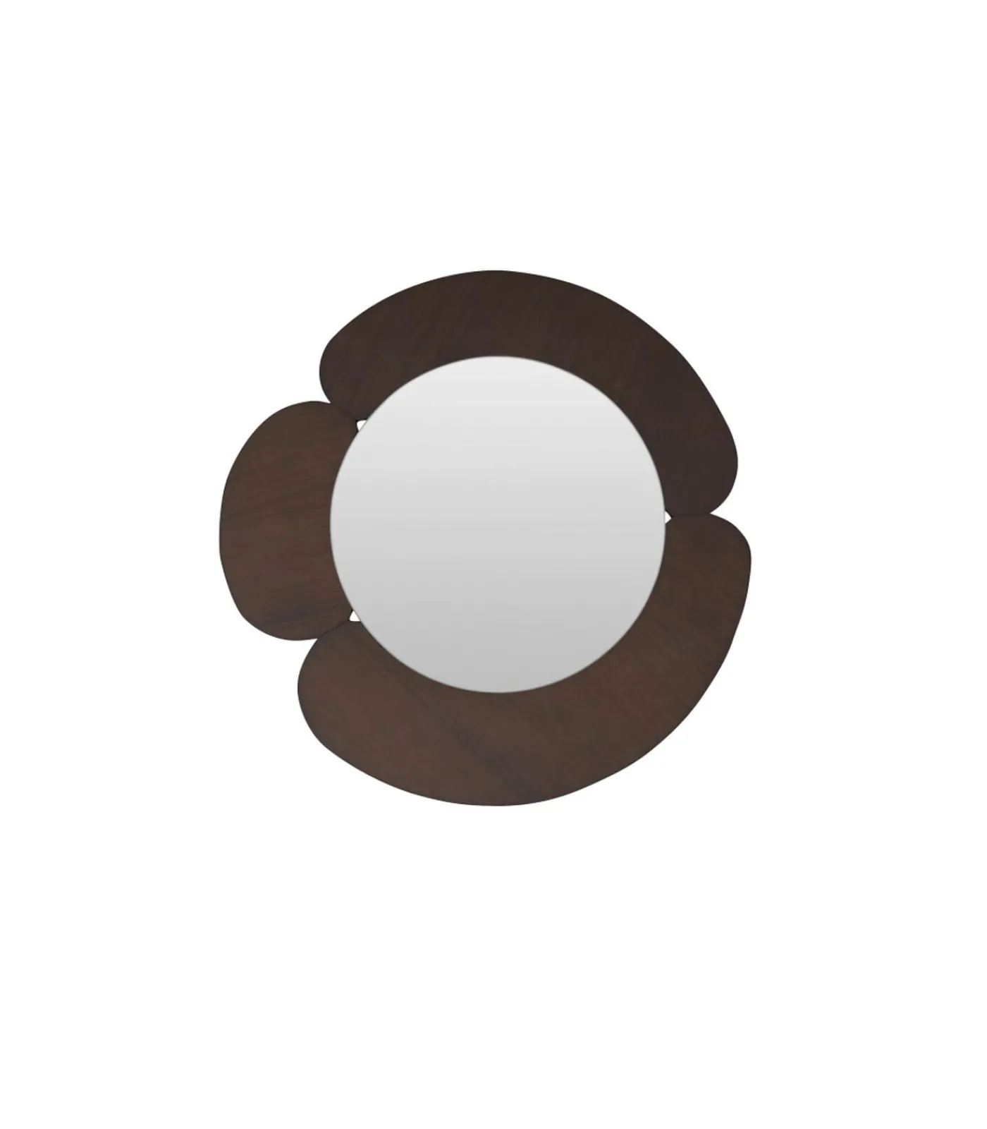 Tikamoon Sara - Spiegel in donker mindihout 110 x 110 cm