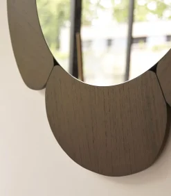 Tikamoon Sara - Spiegel in donker mindihout 110 x 110 cm