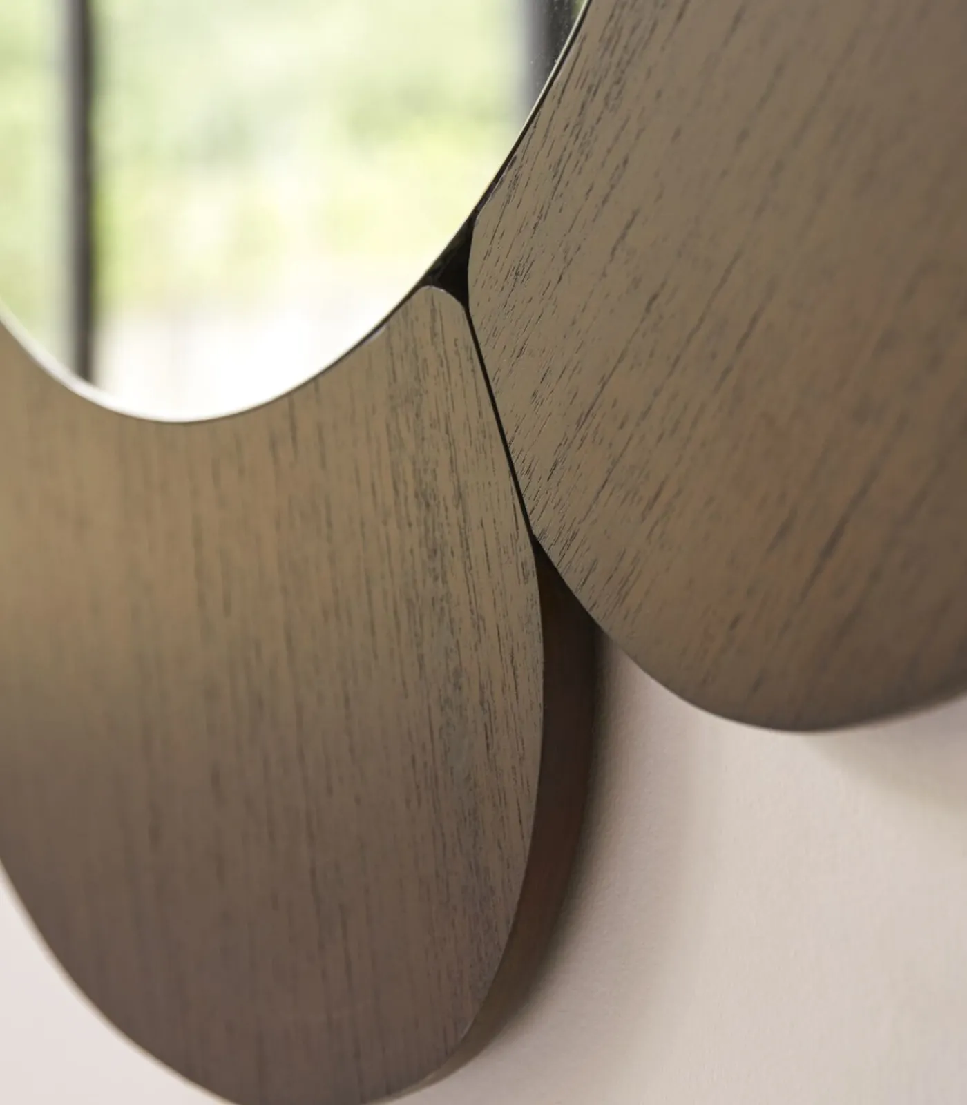 Tikamoon Sara - Spiegel in donker mindihout 110 x 110 cm