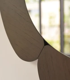 Tikamoon Sara - Spiegel in donker mindihout 110 x 110 cm