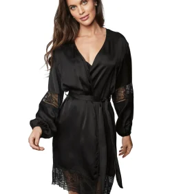 Clearance Satijnen negligé AGATHA DAMES Badjassen