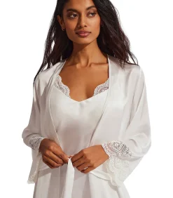 Satijnen negligé Matilda bruiloft DAMES Badjassen