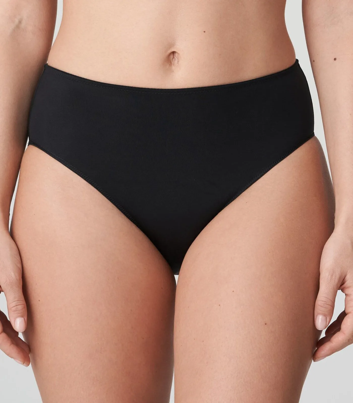 Sale SATIN zwart tailleslip DAMES Slipjes