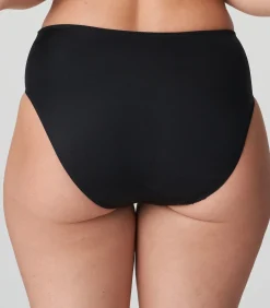 Sale SATIN zwart tailleslip DAMES Slipjes