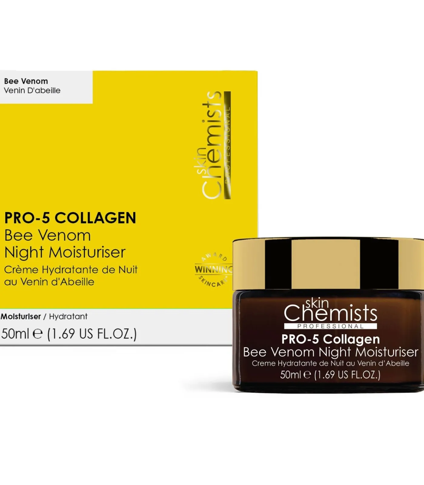 New SC Pro-5 Collagen Bee Venom Nachtcrème 50ml Skincare