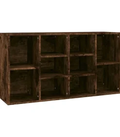 vidaXL Schoenenbank 103x30x55 cm bewerkt hout gerookt eikenkleurig