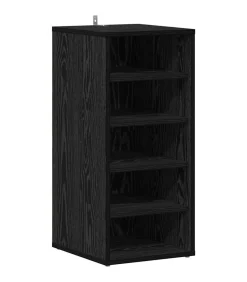Clearance Schoenenkast 2 pcs Zwart eiken 32 x 35 x 70 cm Bewerkt hout Organiseren