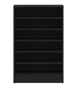 vidaXL Schoenenkast met plank Zwart eiken 60 x 35 x 92 cm Bewerkt hout