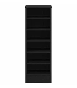 Best Schoenenkast met plank Zwart eiken 32 x 35 x 90 cm Bewerkt hout Organiseren