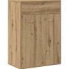 Online Schoenenkast 60x35x84 cm bewerkt hout artisanaal eikenkleur Organiseren