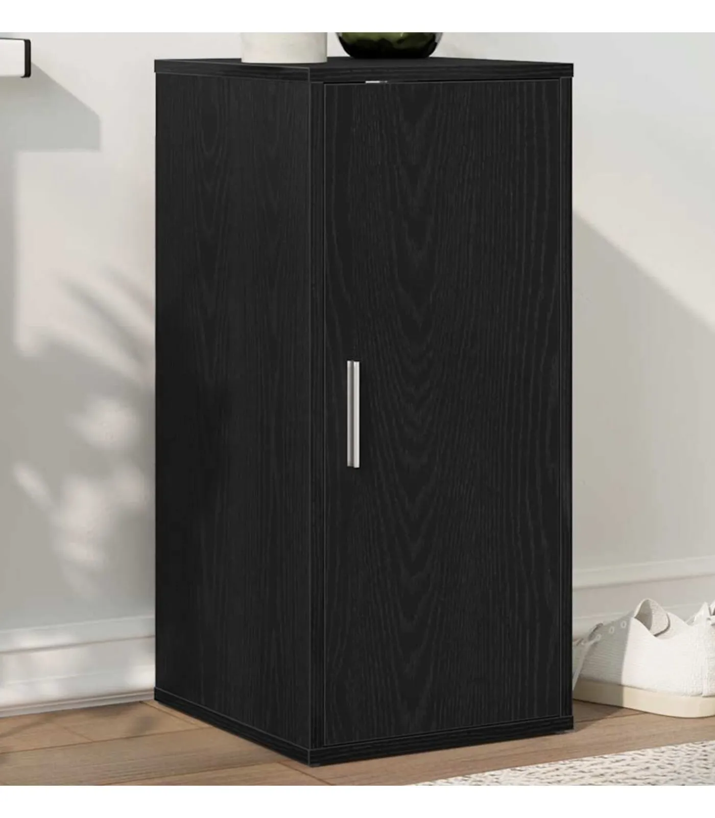 Discount Schoenenkast 32x35x70 cm spaanplaat zwart eikenkleurig Organiseren