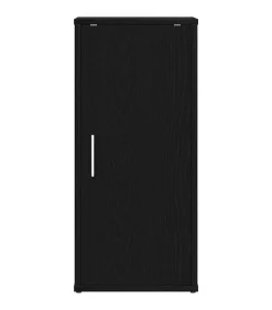 vidaXL Schoenenkasten 32x35x70 cm spaanplaat 2 st zwart eikenkleurig