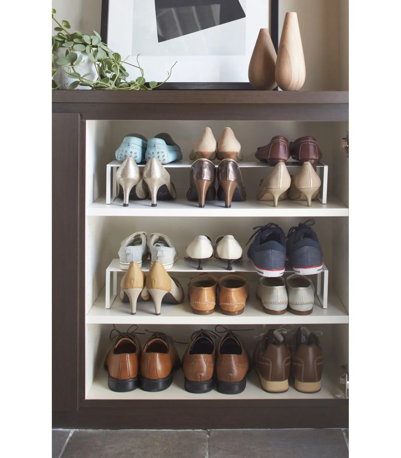 YAMAZAKI Schoenenrek Uitschuifbaar - Frame - Wit