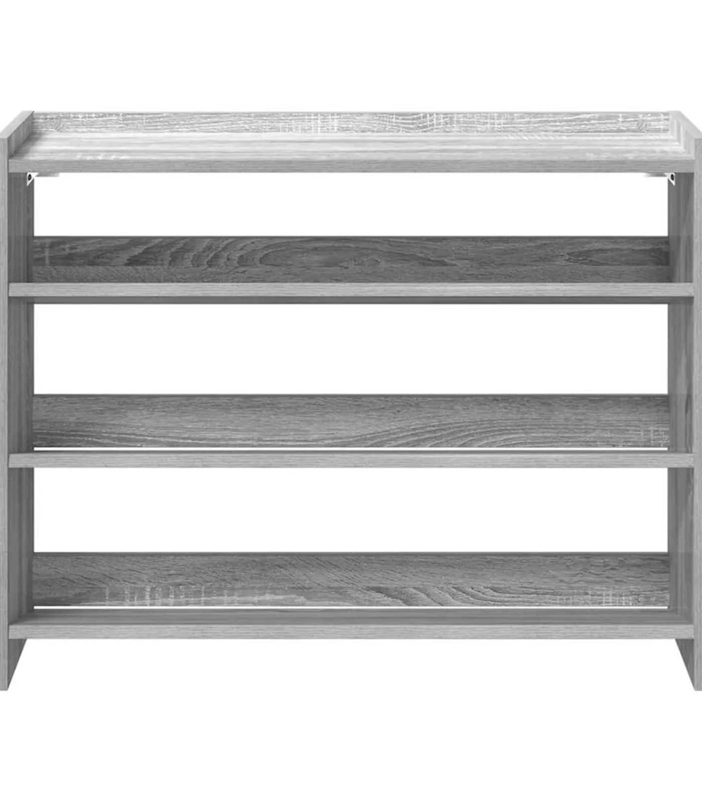 vidaXL Schoenenrek 80x25x62 cm bewerkt hout grijs sonoma eikenkleur