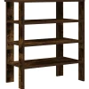 vidaXL Schoenenrek 61x32x70 cm bewerkt hout gerookt eikenkleurig