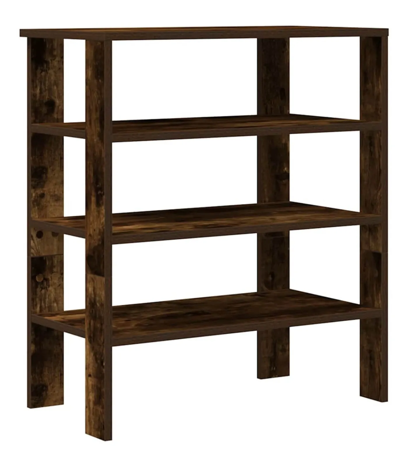 vidaXL Schoenenrek 61x32x70 cm bewerkt hout gerookt eikenkleurig