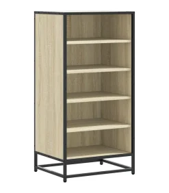vidaXL Schoenenrek 48x38x97,5 cm bewerkt hout sonoma eikenkleurig