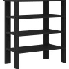 vidaXL Schoenenrek 61x32x70 cm bewerkt hout zwart