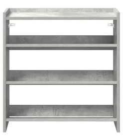 vidaXL Schoenenrek 60x25x62 cm bewerkt hout betongrijs