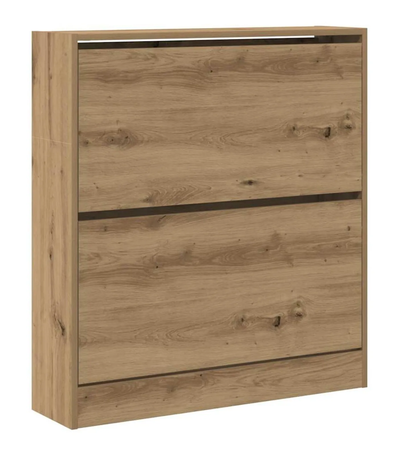 vidaXL Schoenkast Gerookt eiken 80 x 21 x 87.5 cm Bewerkt hout