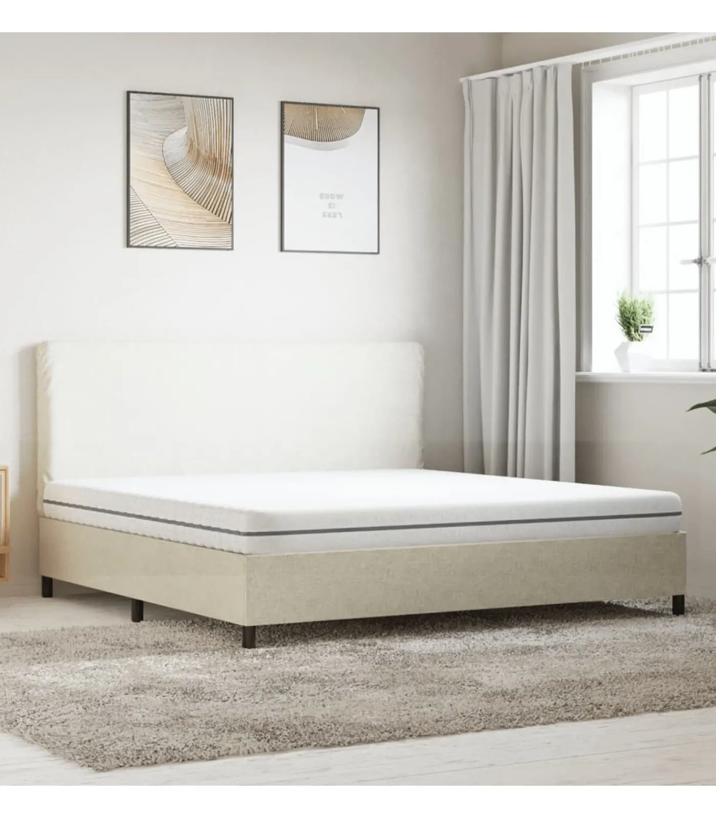 Discount Schuimmatras middelzacht 180x200 cm Matrasbeschermer