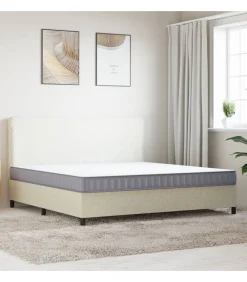vidaXL Schuimmatras middelzacht 200x200 cm
