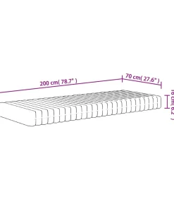 Best Schuimmatras middelzacht 70x200 cm Matrasbeschermer
