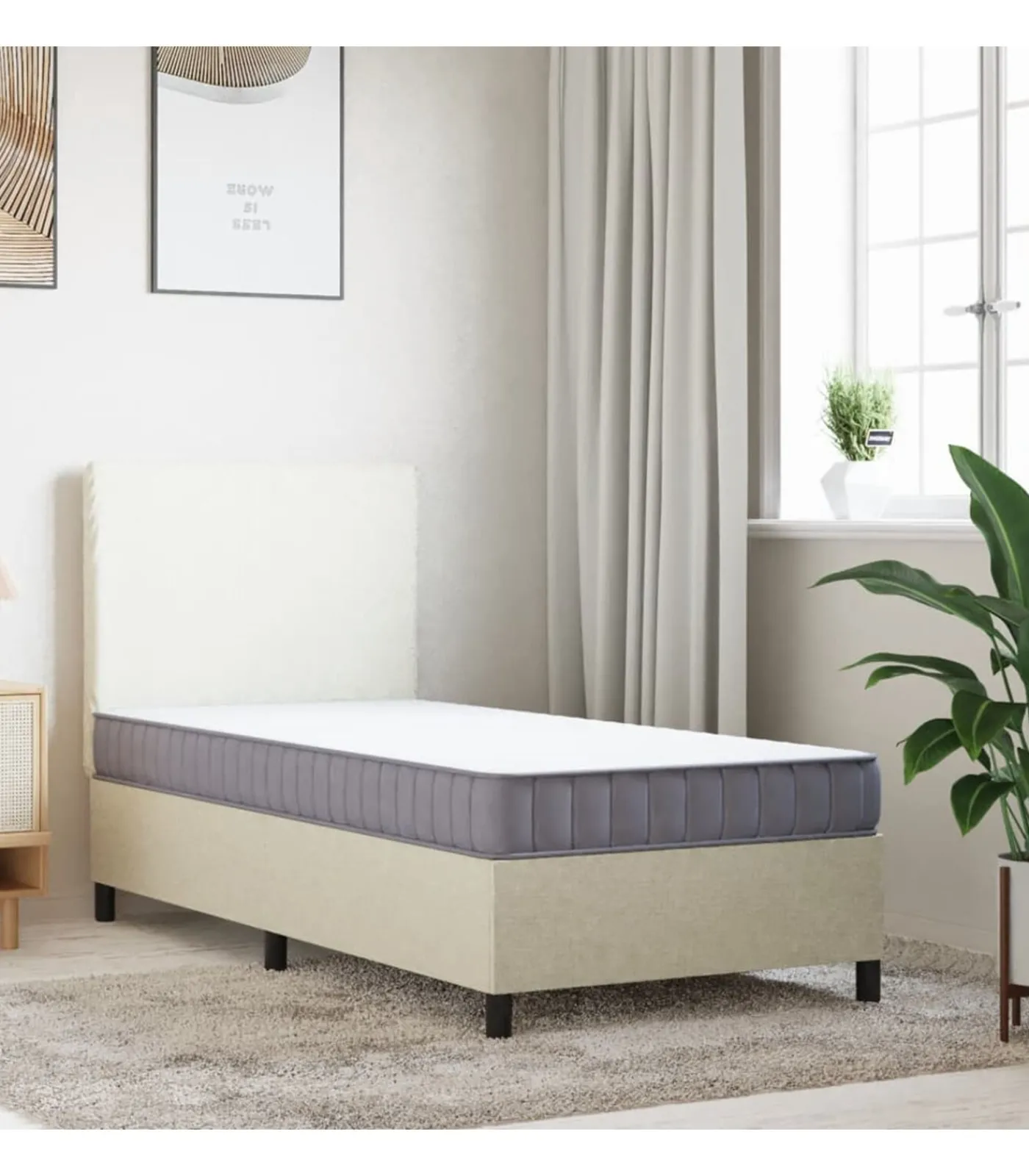 Best Schuimmatras middelzacht 80x200 cm Matrasbeschermer