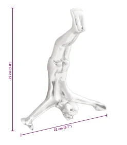 Clearance Sculptuur Zilver 22 x 8 x 25 cm Aluminium Decoratie