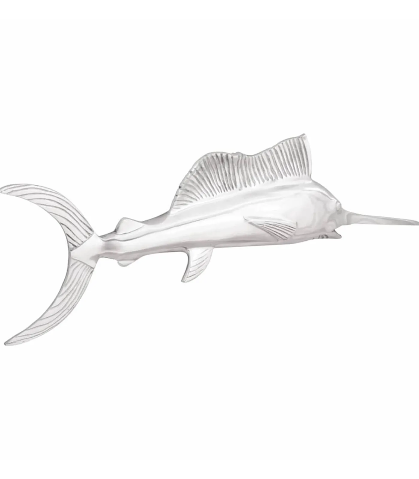 vidaXL Sculptuur Zilver 91 x 8 x 26 cm Aluminium