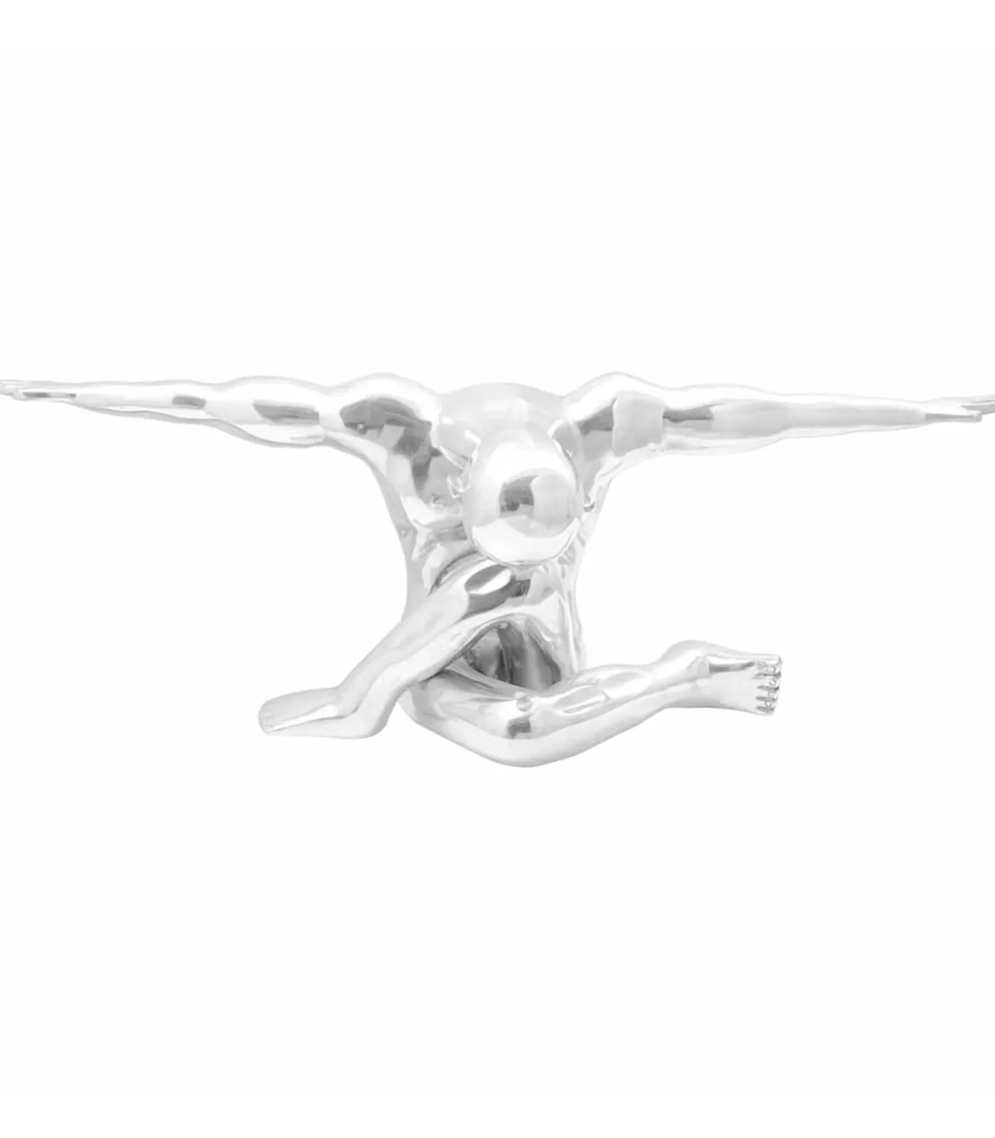 vidaXL Sculptuur Zilver 91,5 x 32 x 33 cm Aluminium