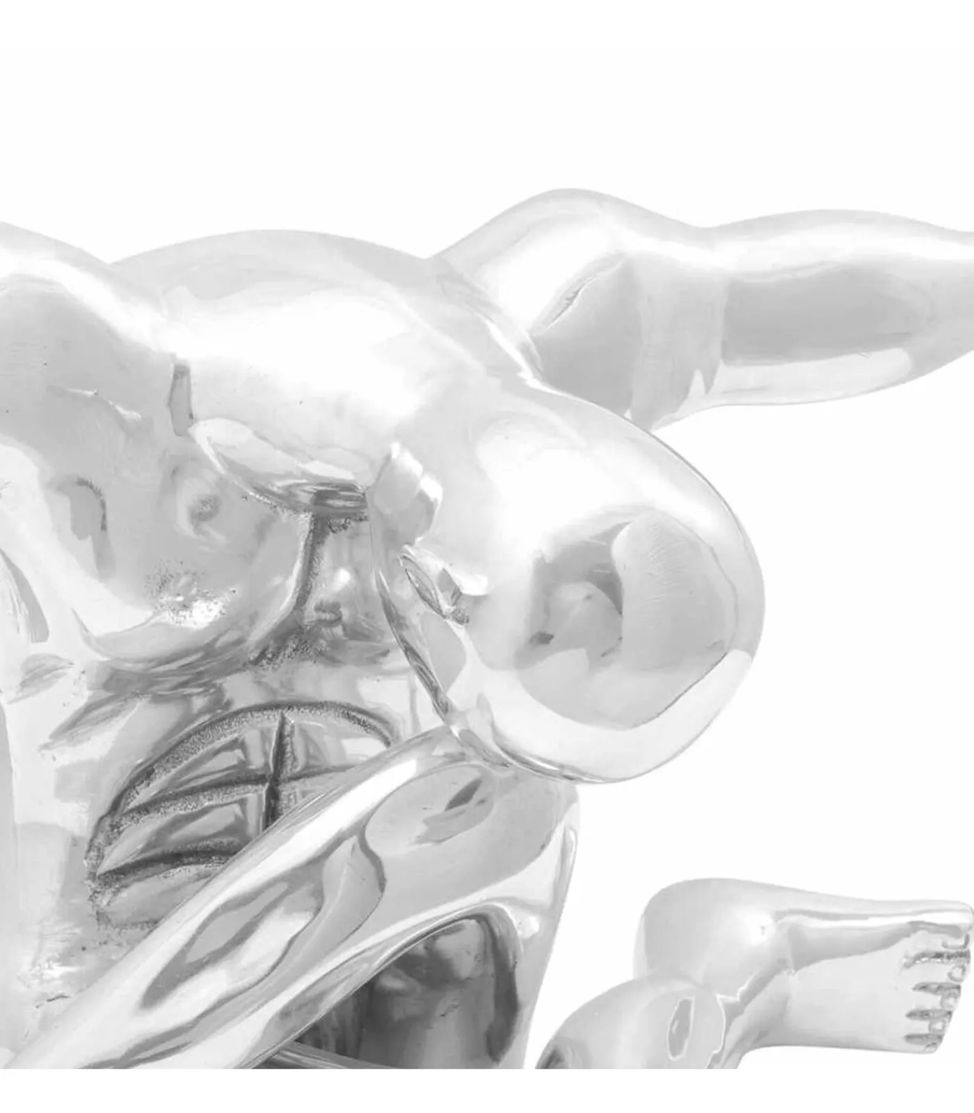 vidaXL Sculptuur Zilver 91,5 x 32 x 33 cm Aluminium